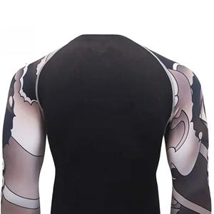 Nueva Camiseta Deportiva de Compresión con Estampado por Sublimación para Hombre, Ropa Deportiva para Gimnasio, Fitness, Entrenamiento, Camiseta Deportiva para Hombre, Venta al por Mayor, OEM Personalizado - Product Image 5