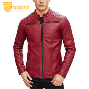 Meilleure qualité hommes veste en cuir noir mode veste en cuir pour hommes respirant classique collège Style Tessuto vestes en cuir - Product Image 3