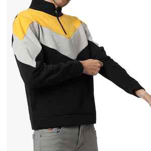 เสื้อสเวตเตอร์แขนยาวมีซิปสำหรับผู้ชายเสื้อลำลองพิมพ์ลายแขนยาวผ้าฟลีซผ้าฝ้ายสำหรับใส่กลางแจ้งมีไซส์ใหญ่ - Product Image 5