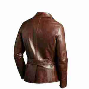 Chaqueta universitaria de cuero genuino de piel de vaca negra personalizada de alta calidad para hombres letras bordadas de moda de calle con estilo - Product Image 4