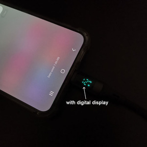 Cables <span class=keywords><strong>USB</strong></span> Tipo C a <span class=keywords><strong>USB</strong></span> Tipo C de Cobre Puro con Pantalla Digital Inteligente Extra Larga y Alargada, PD de 60w - Product Image 5