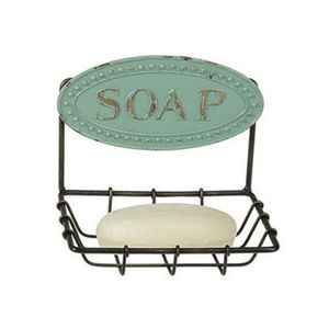 Porte-savon moderne en fer forgé élégant, imperméable, finition noire, parfait pour les hôtels, les villas, les maisons, les salles de bain - Product Image 1