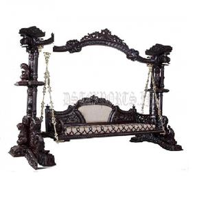 Wooden Hand Carved <b>Swing</b> Jhula for Luxury Homes Hand Carved Teak <b>Wood</b> <b>Swing</b> for Living Room Wooden <b>Swings</b> Manufacturer - Product Image 1
