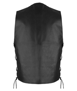 Chaleco de moto de cuero de vaca transpirable personalizado cómodo genuino hecho a mano nuevo diseño Chaleco de motorista al por mayor para el invierno - Product Image 2