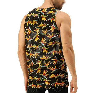 Quick Dry Breathable Knitted Casual Eco-Friendly Sublimation Tank <b>Top</b> for Men-Wholesale <b>Low</b> Price Workout Wear - Product Image 3