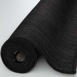 <b>Outdoor</b> Reversible Polypropylene Picnic Rug Modern Plain Black Washable Woven <b>Mat</b> for Beach Hotel Bedroom Doorway - Product Image 5