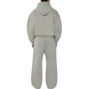 Ensemble de survêtement zippé à capuche en coton personnalisé 2026 pour hommes Streetwear survêtement avec sweat à capuche et pantalon de survêtement pour l'hiver - Product Image 4