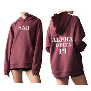 Sudaderas con capucha de lana para mujer con logotipo impreso de diseño personalizado para Otoño e Invierno - Product Image 4