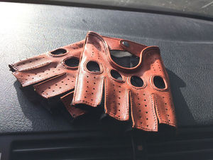 Gants de sport fins à demi-doigts, pour sports de plein air, moto, cyclisme, entraînement en salle de sport, gants en cuir respirants à doigts courts, en provenance du Pakistan - Product Image 6