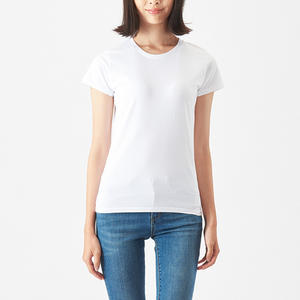 เสื้อยืดแขนสั้นผู้หญิง คอกลม ผ้าฝ้าย ทรงเข้ารูป เรียบง่าย - Product Image 6