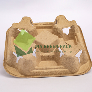 Fabricación de material de pulpa mecánica listo para exportar Portavasos de papel de cartón para llevar hecho en VinaGreen Pack Vietnam - Product Image 4