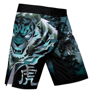 Pantalones Cortos de MMA Personalizados con Impresión OEM, Múltiples Opciones de Diseño, Tejido Elástico en 4 Direcciones, Cintura con Velcro Seguro, Pantalones Cortos de MMA en Oferta - Product Image 1