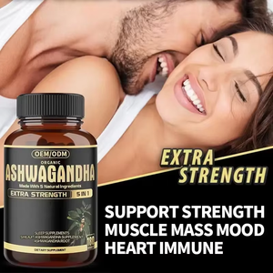 Capsules d'extrait de racine d'ashwagandha 100% naturel pur 500 mg Complément alimentaire Ashwagandha 60 capsules pour stimuler l'énergie et l'endurance - Product Image 2