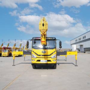 Peralatan konstruksi 10 Ton teleskopik hidrolik, truk derek bagian atas derek - Product Image 2