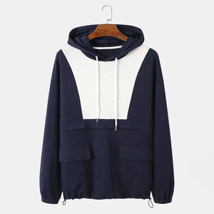 Sweat-shirt homme tendance en coton 100% de qualité supérieure, coupe oversize, couleur unie, épaules tombantes, poches cargo, logo personnalisé, idéal pour l'hiver, fabrication ODM - Product Image 1