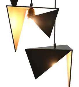 Lampes suspendues de style moderne avec abat-jour en métal perles en bois taille personnalisée pour mariage et fournitures de décoration de Noël - Product Image 2