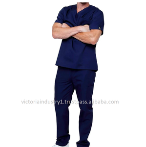 ชุดสครับทางการแพทย์ของผู้หญิงกางเกงทูนิคสำหรับหมอพยาบาลโรงพยาบาลพร้อมระบบตรวจจับเข็ม - Product Image 4