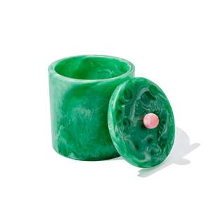 Pot de rangement de cuisine en résine de luxe fait à la main avec couvercle à rabat, micro-ondable, étanche et compatible lave-vaisselle - Product Image 3