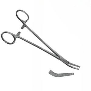 高品質ステンレス鋼ファヌフ子宮摘出鉗子 21.5cm 曲線型手動外科器具 CE認証済み - Product Image 4