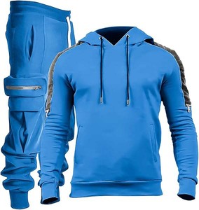 High Quality Customized Men's Gym Fitness <b>Tech</b> Fleece Tracksuit 100% Cotton Printed Sportswear for Winter Training - Product Image 3