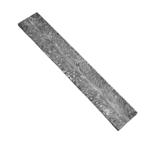 Lame de couteau DIY en acier Damas de qualité supérieure, motif plume, 12 pouces, épaisseur 5 mm, non réglable, OEM - Product Image 1