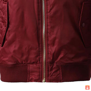 Chaqueta de bombardero transpirable hecha a medida para hombres, chaqueta de bombardero de manga larga para hombres superventas para venta en línea con servicios OEM - Product Image 5