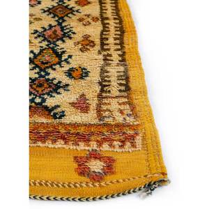 พรมขนสัตว์ถักมือลายเรขาคณิตคลาสสิก Nuray สีเบจและสีน้ำตาล ขนาด 9x12 ฟุต รูปทรงสี่เหลี่ยมผืนผ้า สำหรับบ้าน ห้องนั่งเล่น ห้องโถง รุ่น Pae-138 - Product Image 4