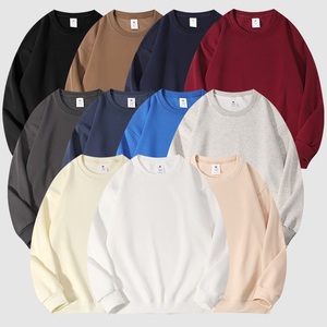 OEM ODM personalizado hombres 100 por ciento algodón sudadera logotipo personalizado impreso pulóver cuello redondo manga larga sudadera para hombre - Product Image 1