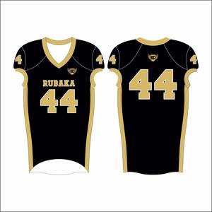 Vente en gros 2025 maillot de football américain en sergé pour jeunes ensemble d'uniformes personnalisés respirants de grande taille vêtements de football élégants - Product Image 4