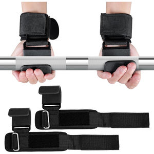 Ganchos de Levantamiento de Pesas para Hombre y Mujer (Par), Agarres de Levantamiento con Acolchado de Muñeca de 8 mm de Grosor para Levantamiento de Pesas, Peso Muerto, Dominadas - Product Image 2