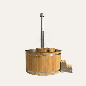 Jacuzzi de Lujo para Exteriores, de Madera Carbonizada, con Calefacción a Leña, de Acero Inoxidable, para Jardín, Venta al Por Mayor - Product Image 3