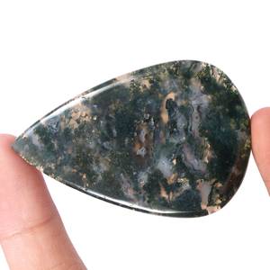 Piedra preciosa de ágata de musgo Natural de 100% encontrado raro, piedra preciosa suelta de ágata de musgo, piedra preciosa de cabujón de alta calidad para la fabricación de joyas, gemas Wow - Product Image 1