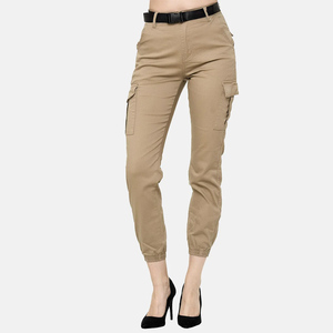 Pantalones cargo de alta calidad para mujer, pantalones de color sólido con bolsillos, ropa de calle al por mayor, Ronpex - Product Image 3