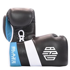 Manoplas de entrenamiento de cuero genuino con cordones de alta intensidad, guantes MMA que absorben la humedad, secado rápido para boxeo, bolsa pesada de combate - Product Image 1