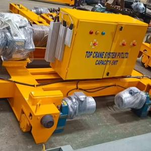 Nouveau palan électrique à câble métallique de type crabe 5 MT durable, haute capacité, télécommande, double rail, équipement de levage industriel pour - Product Image 1