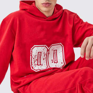 Ensemble de survêtement Streetwear Logo personnalisé | Jogging à capuche surdimensionné en gros | Fabricant de vêtements de mode Hip Hop urbain - Product Image 4