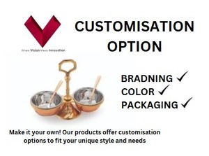 Premium Quality Wholesale Copper twin bowl <b>pickle</b> set, Traditional copper, modern charm, Get your <b>pickle</b> fix fresh, <b>pickle</b> bowls - Product Image 3