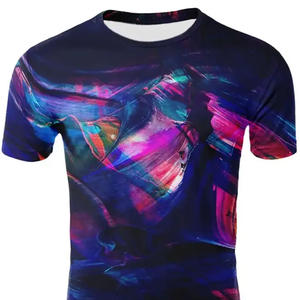 T-shirt de sublimation pour hommes, tissu respirant, tenue décontractée de plage, fabricant OEM - Product Image 2
