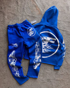 Survêtement à franges surdimensionné 100% coton Tissu de haute qualité Anti-rétrécissement Impression gonflée Service OME Automne XL Faible MOQ - Product Image 4