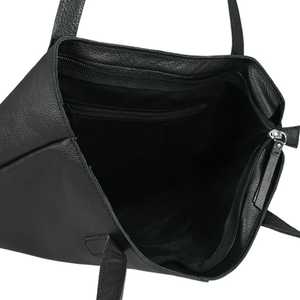 Sac fourre-tout en cuir véritable noir Croc Pebble Grain de style vintage fait à la main Tassel non doublé de haute qualité-Top fournisseur indien - Product Image 5