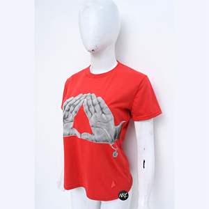 Wholesale T-<b>Shirt</b> for Casual Cotton O-Neck Sublimated <b>women</b> Embroidered Ladies Printed Short Sleeve <b>Sequin</b> Fancy Pattern T-<b>Shirt</b> - Product Image 4