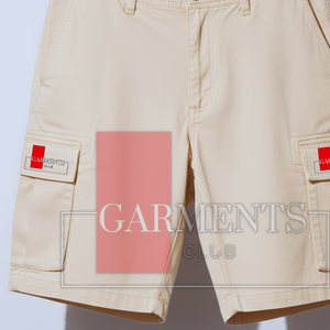 Pantalones Cortos Cargo para Hombre, de Sarga de Algodón, 240 GSM, con Logotipo Personalizado, Multibolsillos, Casuales y Utilitarios - Product Image 2