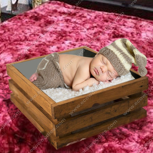 Wholesale Solid Wood Newborn Photography Props <strong>Baby</strong> Photo <strong>Crib</strong> and Wooden Crate Plastic <strong>Baby</strong> Beds - Product Image 1