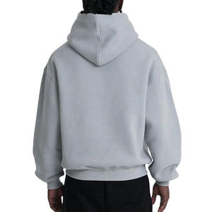 Fabricant de sweats à capuche personnalisés en molleton français, sweats à capuche surdimensionnés pour la gym, entraînement, activité physique, manches longues, pull léger, sweats à capuche surdimensionnés - Product Image 2