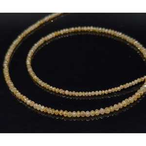 Perles de diamants champagne facettées de haute qualité, 1,5-2,5 mm, rares, en vrac, pour la création de bijoux - Product Image 1