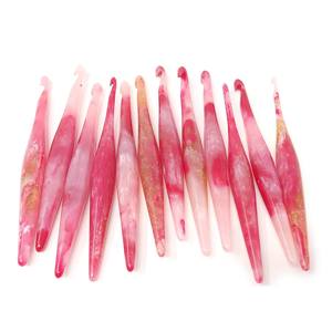 ตะขอถักโครเชต์ทำด้วยมือทำจากเรซิ่นเข็มถักคุณภาพมาตรฐานระดับพรีเมียมผลิตในอินเดีย - Product Image 2