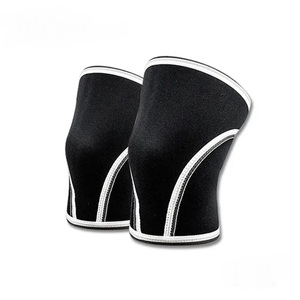 GAF Top Quality Gym Support Compression Neoprene Powerlifting Weightlifting Squatting 7mm <b>Knee</b> <b>Sleeves</b> - Product Image 2