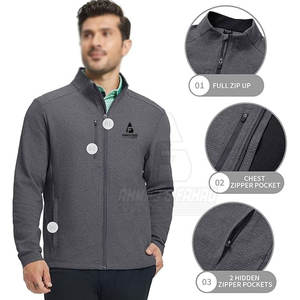 Chaqueta de Golf de Invierno para Hombre, Duradera y Ligera, con Cuello Alto y Logotipo Frontal, para Campos de Golf, Viajes y Uso Deportivo - Product Image 4