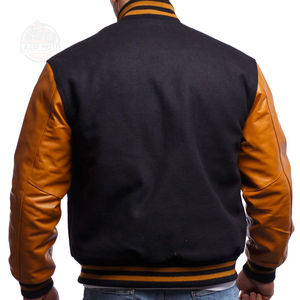 Veste universitaire pour homme de haute qualité, élégante, en toile, col montant, logo frontal, imperméable, coupe-vent, personnalisable, meilleur fournisseur - Product Image 3