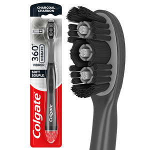 Cepillo de dientes COLGATE para adultos, biodegradable, con cerdas de carbón y nylon, mango de paja, limpiador de lengua, pasta de dientes Colgate - Product Image 2